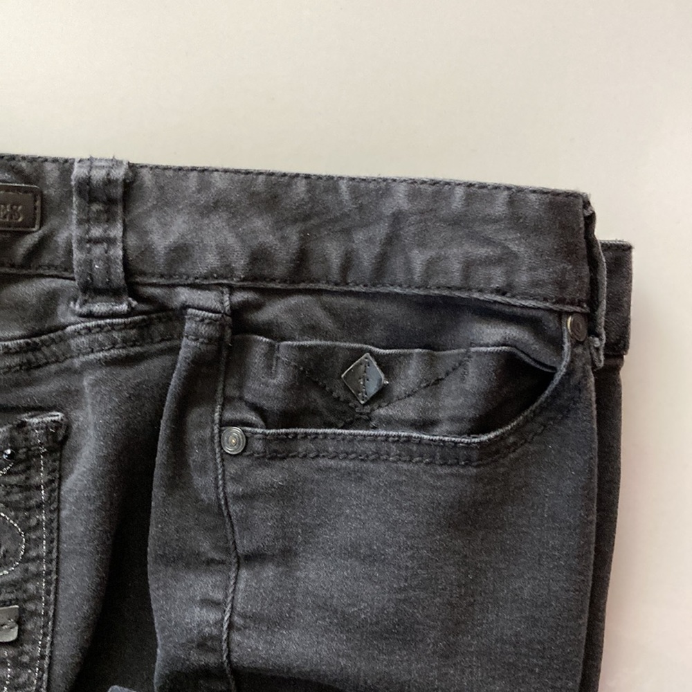 Rhythm in Blues black denim jeans size 12 57%cotton 21%polyester 2%spandex - Picture 3 of 10